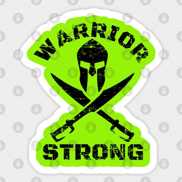 WARRIOR STRONG BODYBUILDING Sticker by MuscleTeez